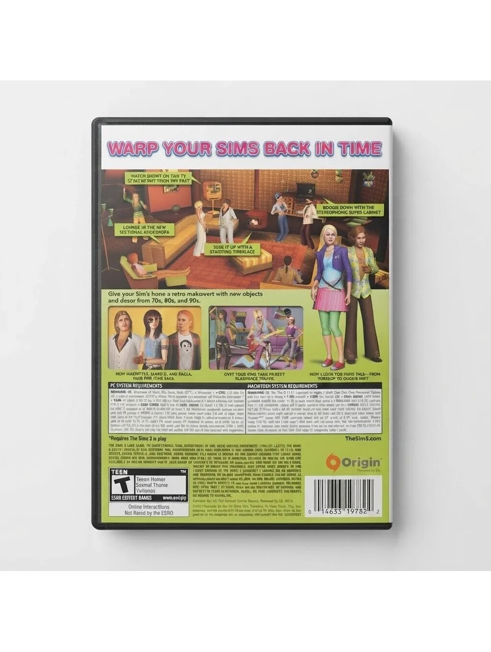 The Sims 3 70s 80s & 90s Stuff Expansion Pack Windows PC Mac Very Good!